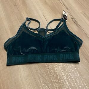NWT PINK | Green Racerback Sports Bra